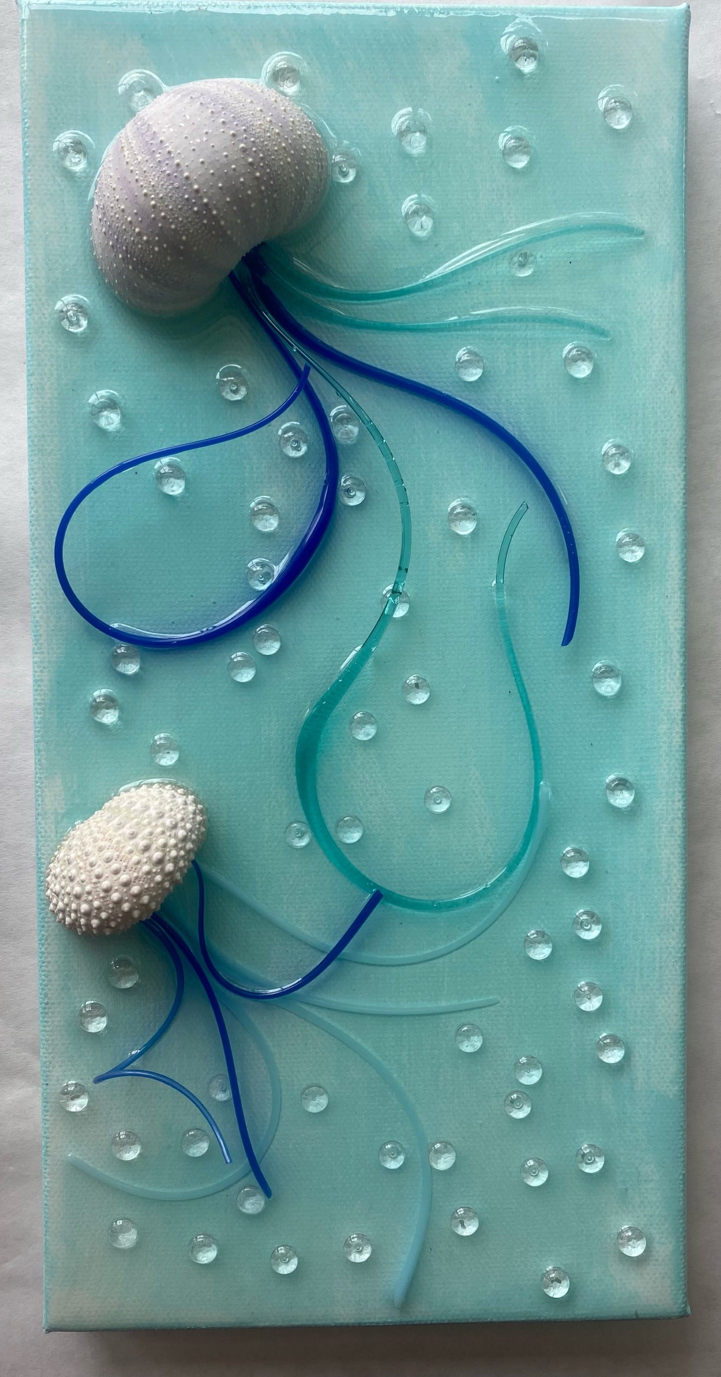 Jellyfish on Canvas - Turquoise