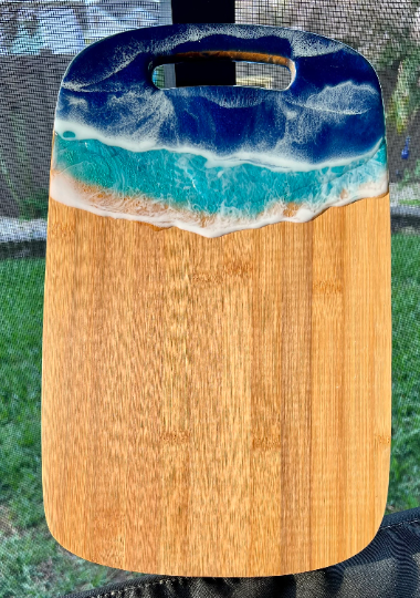 Bamboo Charcuterie Board - Ocean Waves