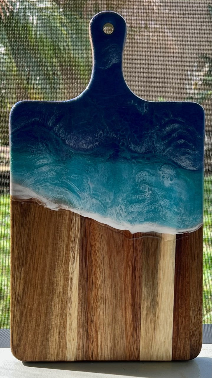 Acacia Charcuterie Board - Ocean Waves