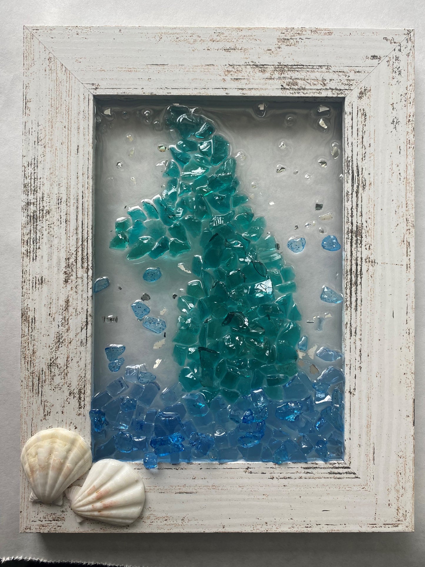 DIY Resin Art - Mermaid tail for 5x7 Frame or Canvas